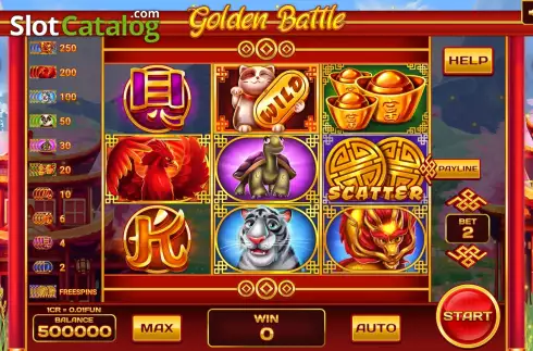 画面2. Golden Battle (3x3) カジノスロット