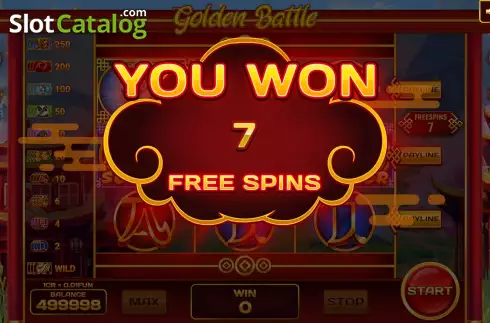 画面5. Golden Battle (3x3) カジノスロット