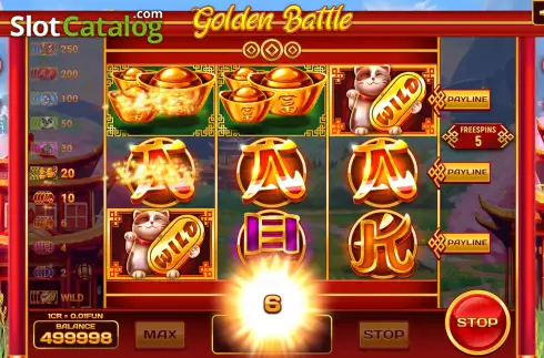 画面6. Golden Battle (3x3) カジノスロット