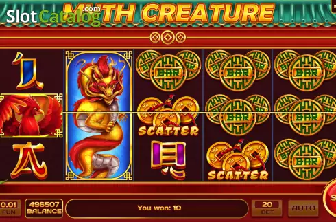 Win screen 2. Myth Creature slot