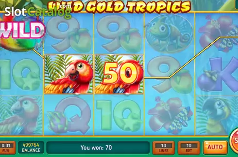Win screen 3. Wild Gold Tropics slot