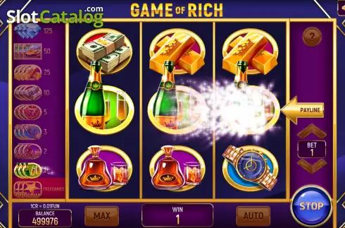 Ecran3. Game of Rich (Pull Tabs) slot