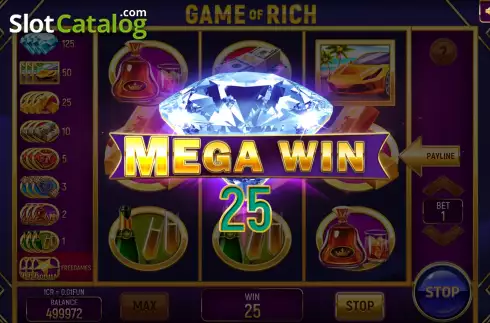 Ecran5. Game of Rich (Pull Tabs) slot