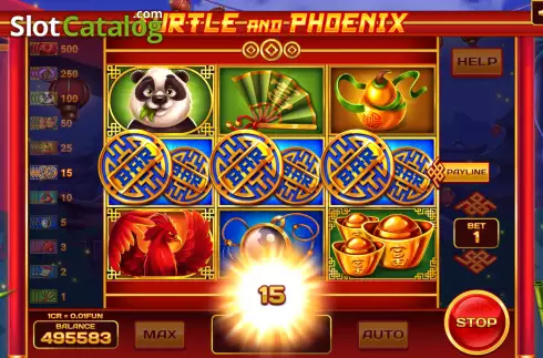 Ekran3. Turtle and Phoenix (3x3) yuvası