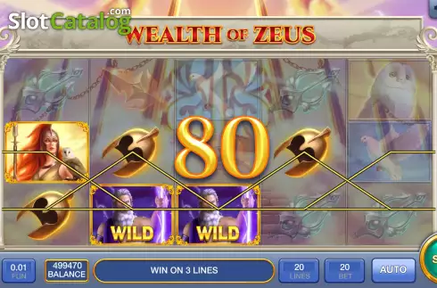 Ecran5. Wealth of Zeus slot