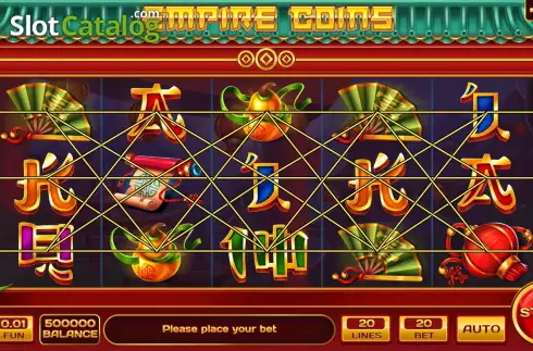 Game screen. Empire Coins slot