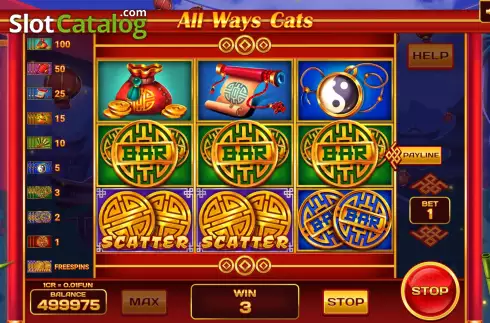 Win screen 2. All Ways Cats (Pull Tabs) slot