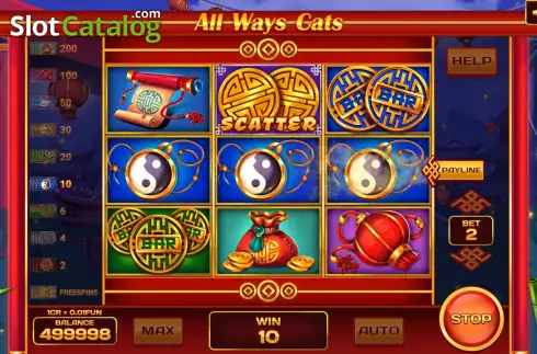 Win screen 2. All Ways Cats (3x3) slot