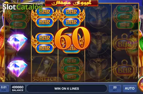 Win screen. Magic Egypt slot