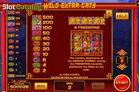 Ecran6. Wild Extra Cats (3x3) slot