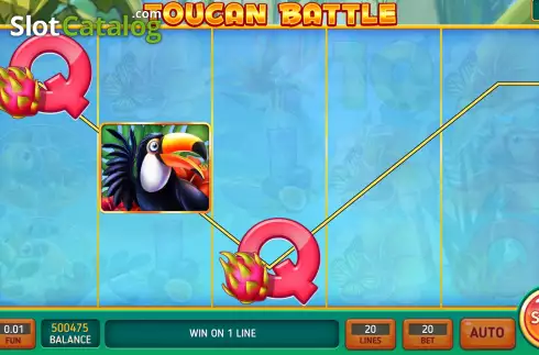 Free Spins screen 2. Toucan Battle slot