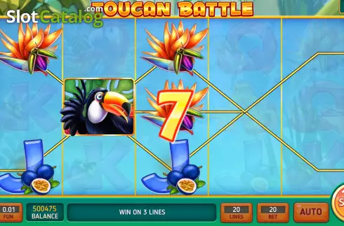 Free Spins screen 3. Toucan Battle slot