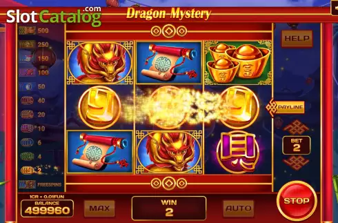 Win screen. Dragon Mystery (3x3) slot