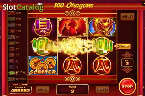 Captura de tela3. 100 Dragons (3x3) slot
