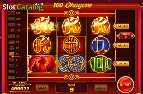 Ecran6. 100 Dragons (3x3) slot