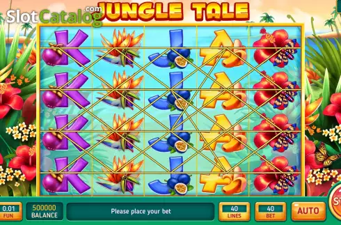 Game screen. Jungle Tale slot