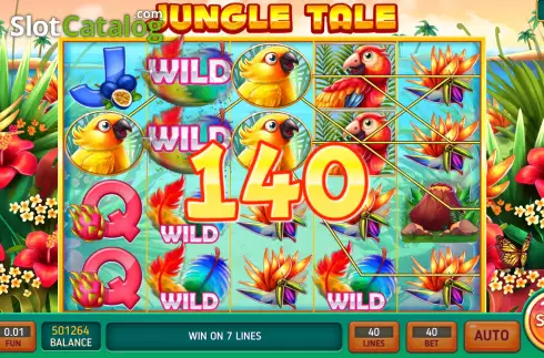 Win screen 2. Jungle Tale slot