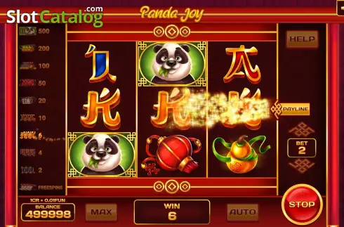 Win screen 2. Panda Joy (3x3) slot