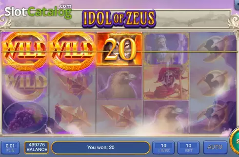 Win screen 2. Idol of Zeus slot