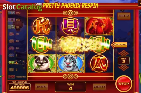 Skärmdump4. Pretty Phoenix Respin (3x3) slot