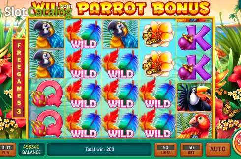 Free Spins screen 2. Wild Parrot Bonus slot