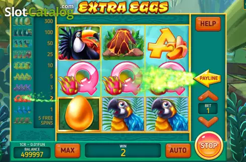 Ecran4. Extra Eggs (Pull Tabs) slot