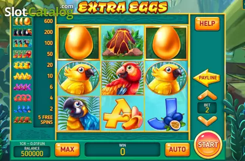 Game screen. Extra Eggs (3x3) slot
