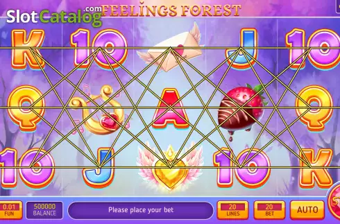 Game screen. Feelings Forest slot