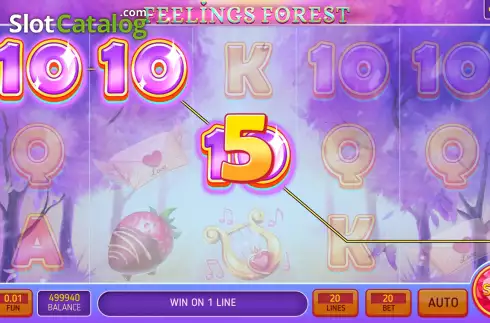 Win screen. Feelings Forest slot