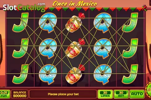 Game screen. Once In Mexico slot