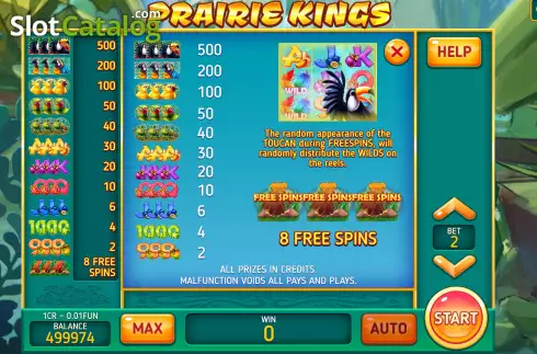 Ekran6. Prairie Kings (3x3) yuvası