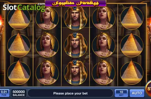 Game screen. Egyptian Paradise slot