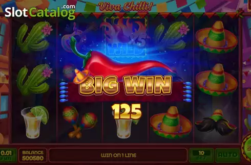 Win screen 2. Viva Chilli! slot