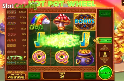 Win screen. Hot Pot Wheel (3x3) slot