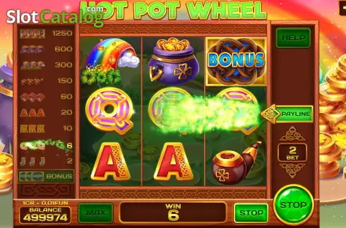 Win screen 2. Hot Pot Wheel (3x3) slot