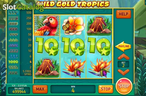画面4. Wild Gold Tropics (3x3) カジノスロット