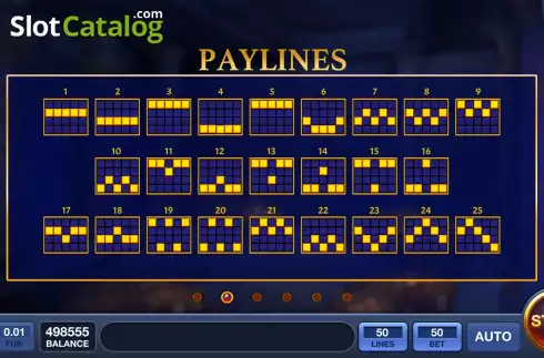 PayLines screen. Egypt Riddles slot