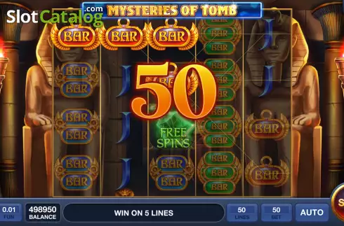 Win screen 2. Mysteries Of Tomb slot