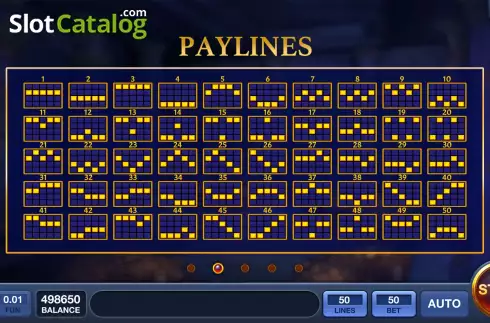 PayLines screen. Mysteries Of Tomb slot