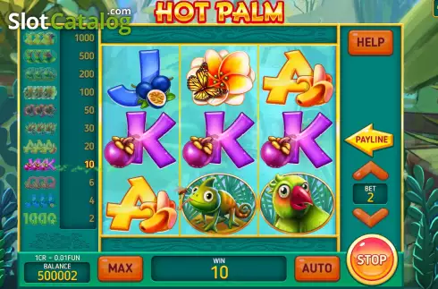 Win screen 2. Hot Palm (3X3) slot