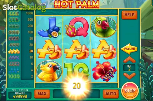 Win screen 3. Hot Palm (3X3) slot