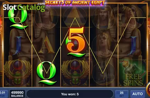 Skärmdump3. Secrets Of Ancient Egypt slot