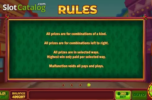 Game Rules screen. All Ways Chilli slot