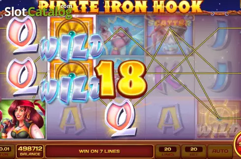 Win screen 2. Pirate Iron Hook slot
