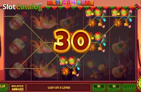 Win screen 2. Mexican Game slot