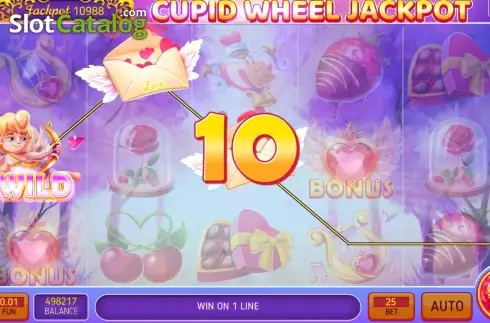 Schermo3. Cupid Wheel Jackpot slot