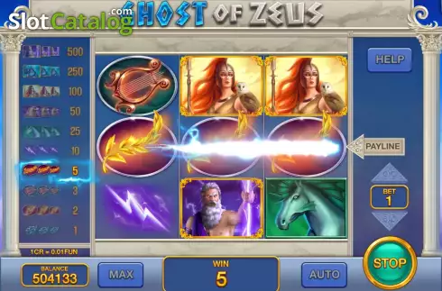 Win screen 3. Ghost of Zeus (Pull Tabs) slot