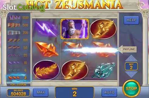 画面3. Hot Zeusmania (3x3) カジノスロット