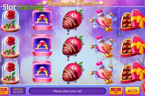 Game screen. Enchanted Sweets slot