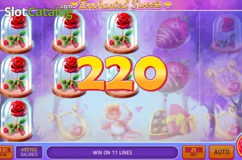 Win screen 2. Enchanted Sweets slot